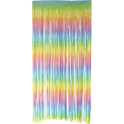 Folat 18945 Kurtyna drzwiowa Folia Pastelowa Ombre Tęcza