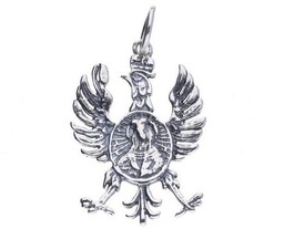 Srebrny wisiorek wisior patriotyczny Orzeł Żołnierzy Wyklętych srebro