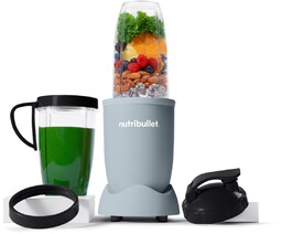 Blender kielichowy NutriBullet NB907MASL 900W szarobłękitny