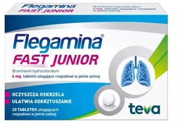 Flegamina Fast Junior 4 mg tabletki ulegające rozpadowi