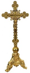 Krzyż ołtarzowy mosiężny- 67cm