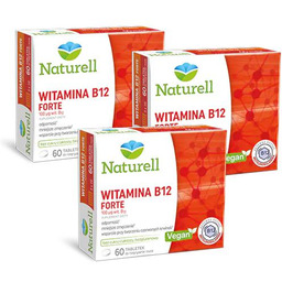 Zestaw 3 x NATURELL Witamina B12 Forte, 60