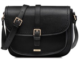 Czarna torebka listonoszka damska TOREC-1003-99