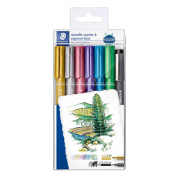 Markery metaliczne zestaw 6 +1 Staedtler 8323-SWP6P