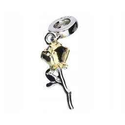 Srebrna zawieszka 925 bead róża 2,66g idealna