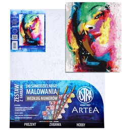 Obraz malowanie po numerach 40x50cm Portret Modern Astra