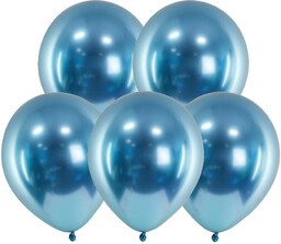 Balony lateksowe Glossy niebieskie - 30 cm -