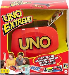 Uno Extreme Gra Karciana, Wielokolorowy, Od 7 lat