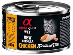 ALPHA SPIRIT Karma dla kota Sterilised Cats Chicken