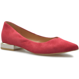 Baleriny Venetti 1493 Czerwone zamsz