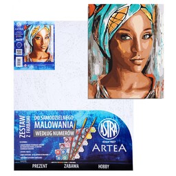 Obraz malowanie po numerach 40x50cm Afrykańska kobieta Astra