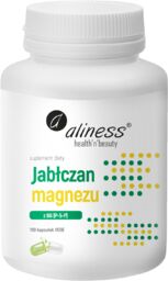Aliness Jabłczan Magnezu z B6 (P-5-P), 100 kapsułek