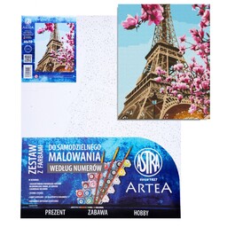 Obraz malowanie po numerach 40x50cm Wieża Eiffla Astra