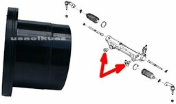 Tuleja mocowania przeekładni kierowniczej Ford F-150 F150 2004-2012