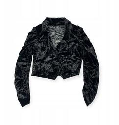 Aksamitne czarne bolerko damskie GUESS JEANS M