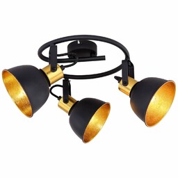 Lampa sufitowa FILLO 54655-3 Globo spirala retro czarna