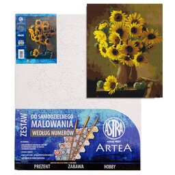 Obraz malowanie po numerach 40x50cm Słoneczniki Astra AS801022901-89871