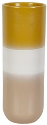 Romimex Wazon żółty beżowy ceramiczny 13 x 35
