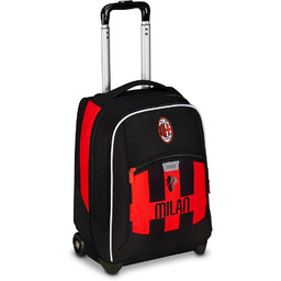 Seven Milan Big Wózek Szkolny, Czerwony i czarny,