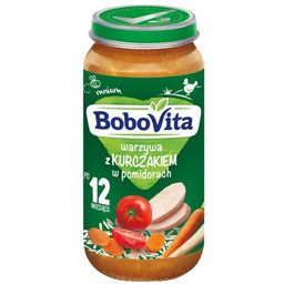 BoboVita Warzywa z kurczakiem w pomidorach po 12