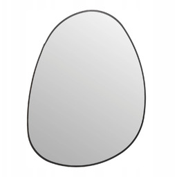 Lustro Nieregularne metalowa rama Czarna 55x75