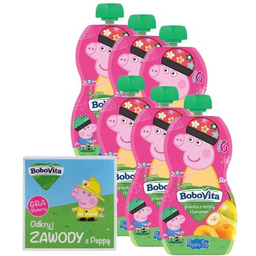 Zestaw BoboVita Peppa Pig Mus gruszka z bananem