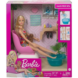 Lalka Barbie Salon Spa Mani Pedi Mattel GHN01