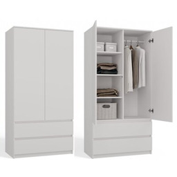 Topeshop Szafa Malwa SS-90 BIAŁY