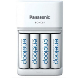 PANASONIC Ładowarka Eneloop BQ-CC55 + 4 akumulatorki AA
