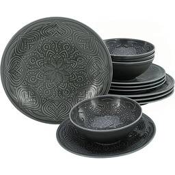 CreaTable, 21626, seria Orient Mandala, 12-częściowy zestaw naczyń,
