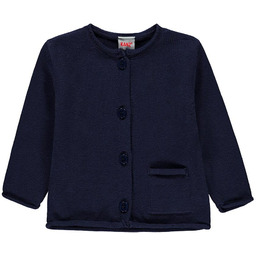 Niemowlęcy sweter rozpinany granatowy Kanz r.74/80