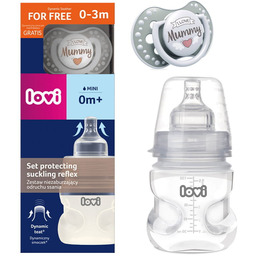 LOVI Zestaw Niezaburzający Odruchu Ssania Butelka Medical+ 150