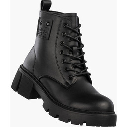 Trapery Damskie Skórzane Buty Zimowe Botki Ocieplane Trzewiki