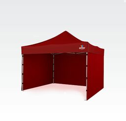 Namiot ekspresowy 3x3m - bez ścian - Czerwony