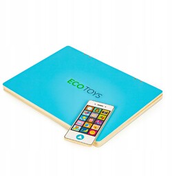 Tablica edukacyjna magnetyczna laptop litery cyfry