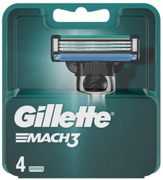 Gillette, Mach3, wymienne ostrze do maszynki, 4 szt.