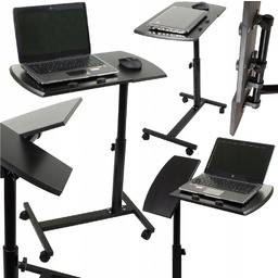 Stolik Przyłóżkowy Wózek Stojak Pod Laptop Na Kółkach