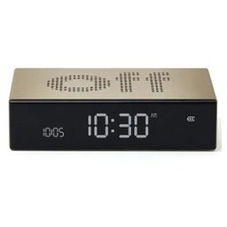 Lexon Flip Premium Gold LR152D Złoty Budzik