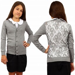 Elegancka BLUZKA Koronkowa SWETEREK Szkoła 164