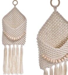 MAKRAMA ORGANIZER WISZĄCY W STYLU BOHO 75 CM