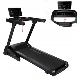 Bieżnia elektryczna składana 18km/h 15poziomów regul. Led max