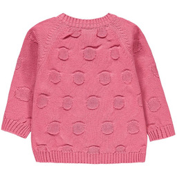 Dziewczęcy niemowlęcy sweter rozpinany różowy Kanz r.62/68