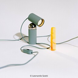 FLOS Lampa stołowa design Bilboquet, zielony, salon /