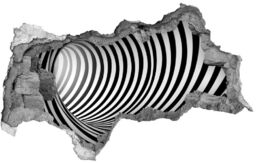 Dziura 3d fototapeta naklejka Tunel 3D