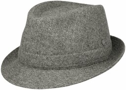 Kapelusz Wełniany Shetland Wool Trilby by Lierys, szary,