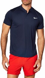 Nike męskie Dri-Fit Polo, obsydian/White, S