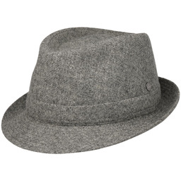 Kapelusz Wełniany Shetland Wool Trilby by Lierys, szary,