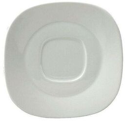 AMBITION Spodek kwadratowy porcelanowy KUBIKO/FALA - 14 cm