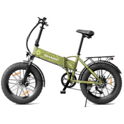 Rower elektryczny SHARP BK-FS08E-GY Oliwkowo-czarny