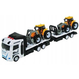 Auto Metalowe Truck Laweta z Dwoma Pojazdami Wytrzymała